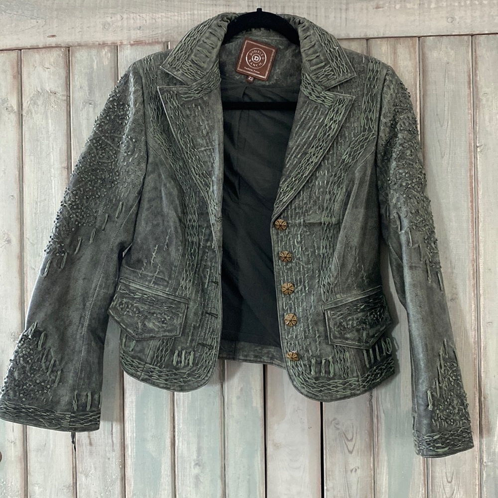 Beautiful Double D Ranch leather jacket